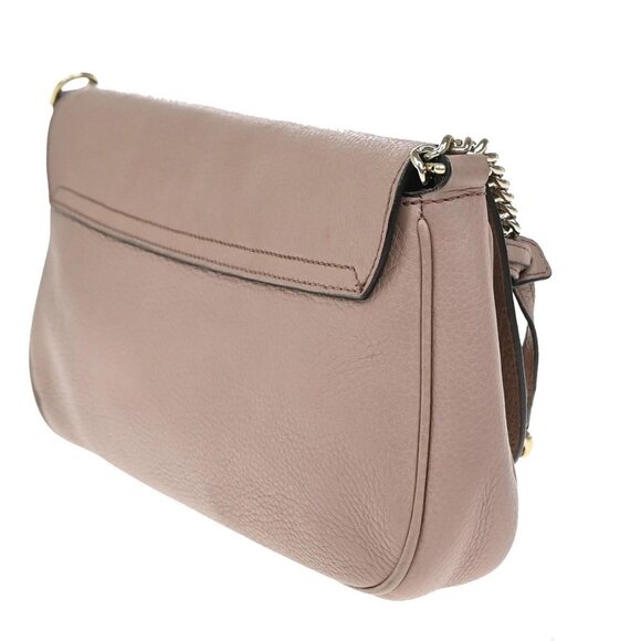 GUCCI GG Interlocking Chain Tassel Shoulder Hand Bag Leather Pink Gold 79EF745 - Picture 4 of 15